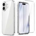 Custodia in TPU Saii 2 in 1 e protezione dello schermo in vetro temperato per iPhone 17