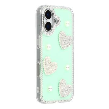 Custodia ibrida iPhone 17 Amore scintillante e perla