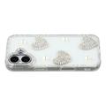 Custodia ibrida iPhone 17 Amore scintillante e perla - Trasparente