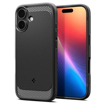 Custodia in TPU iPhone 17 Spigen Rugged Armor Mag - Nera