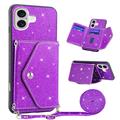 Custodia con Portacarte Stardust per iPhone 17 - Viola