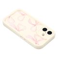 Custodia antiurto in TPU per iPhone 17 con bordi rialzati - Bianca / Grande fiocco