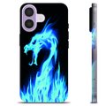 iPhone 17 Custodia TPU - Drago di Fuoco Blu