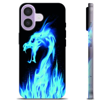 iPhone 17 Custodia TPU - Drago di Fuoco Blu