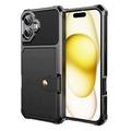 Custodia in TPU per iPhone 17 con portacarte - nera