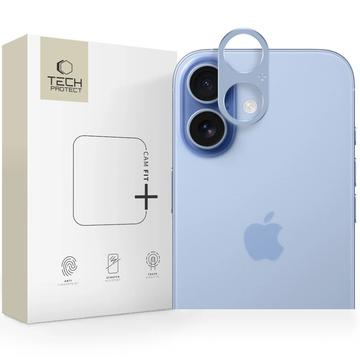Protezione per fotocamera in alluminio iPhone 17 Tech-Protect Camalloy Fit+ - Nebbia blu
