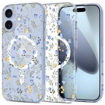 Custodia in TPU Tech-Protect FlexAir MagSafe per iPhone 17 - Fiori di primavera
