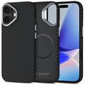 Custodia in plastica per iPhone 17 Tech-Protect Ion Carbon - Compatibile con MagSafe - Nera / Argenta