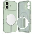Custodia in silicone liquido iPhone 17 Tech-Protect - Compatibile con MagSafe - Saggia