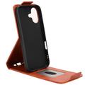iPhone 17 Custodia verticale con supporto - Marrone