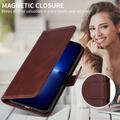 iPhone 17 Custodia a portafoglio con supporto - Marrone
