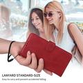 iPhone 17 Custodia a portafoglio con supporto - Rossa