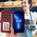 iPhone 17 Custodia a portafoglio con supporto - Rossa