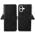 Custodia a Portafoglio in Pelle con RFID per iPhone 17