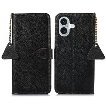 Custodia a Portafoglio in Pelle con RFID per iPhone 17