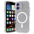 Custodia MagSafe per iPhone 17 Wave-Edge Laser Glitter - Trasparente