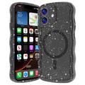 Custodia MagSafe per iPhone 17 Wave-Edge Laser Glitter