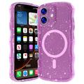 Custodia MagSafe iPhone 17 Wave-Edge Laser Glitter