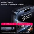 iPhone 18 Protezione dello schermo in vetro temperato a copertura totale - 9H - Bordo nero