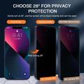 Proteggi Schermo in Vetro Temperato a Copertura Totale Privacy per iPhone 18 - Bordo Nero
