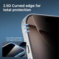 Proteggi Schermo in Vetro Temperato a Copertura Totale Privacy per iPhone 18 - Bordo Nero