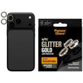 Protezione in ceramica per obiettivo della fotocamera iPhone 18 Pro/18 Pro Max PanzerGlass Hoops - Oro glitterato