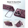 iPhone 18 Pro/17 Pro ESR Classic Hybrid Kickstand MagSafe Case - Borgogna scuro satinato