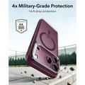iPhone 18 Pro/17 Pro ESR Classic Hybrid Kickstand MagSafe Case - Borgogna scuro satinato