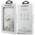 Custodia MagSafe per iPhone 18 Pro/17 Pro Karl Lagerfeld Liquid Glitter Karl & Choupette Heads - Trasparente