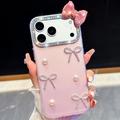 Custodia ibrida decorativa con fiocco per iPhone 18 Pro/17 Pro - Rosa