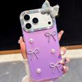 Custodia ibrida decorativa con fiocco per iPhone 18 Pro/17 Pro - Viola