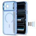 Custodia ibrida Tech-Protect MagPrime MagSafe CC per iPhone 18 Pro/17 Pro - Azzurro opaco
