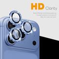 Protezione per obiettivo fotocamera Northjo Glitter per iPhone 18 Pro/18 Pro Max - Blu
