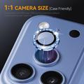 Protezione per obiettivo fotocamera Northjo Glitter per iPhone 18 Pro/18 Pro Max - Blu