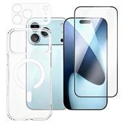 Set di protezione 3 in 1 per iPhone 18 Pro - Compatibile con MagSafe - Trasparente