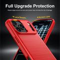 Custodia in TPU spazzolato per iPhone 18 Pro - Fibra di Carbonio