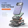 Custodia iPhone 18 Pro Dux Ducis Luvy con anello per le dita e cinturino per la mano - Viola / Conchiglia