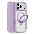 Custodia magnetica flip Dux Ducis Skin X Pro per iPhone 18 Pro - Viola