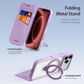 Custodia magnetica flip Dux Ducis Skin X Pro per iPhone 18 Pro - Viola