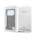Custodia Guess 4G Gold Frame per iPhone 18 Pro - Compatibile con MagSafe - Marrone