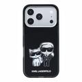 Custodia MagSafe per iPhone 18 Pro Karl Lagerfeld Semi Wrap Smooth Sketch Bodies - Nera