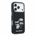 Custodia MagSafe per iPhone 18 Pro Karl Lagerfeld Semi Wrap Smooth Sketch Bodies - Nera