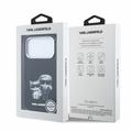 Custodia MagSafe per iPhone 18 Pro Karl Lagerfeld Semi Wrap Smooth Sketch Bodies - Nera