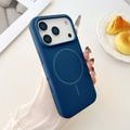 Custodia in silicone liquido per iPhone 18 Pro - Compatibile con MagSafe - Blu scuro