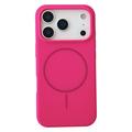 Custodia in silicone liquido per iPhone 18 Pro - Compatibile con MagSafe - Rosa shocking
