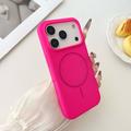Custodia in silicone liquido per iPhone 18 Pro - Compatibile con MagSafe - Rosa shocking