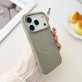 Custodia in silicone liquido per iPhone 18 Pro - Compatibile con MagSafe - Grigio titanio