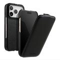 Custodia magnetica verticale a ribalta MELKCO per iPhone 18 Pro Max/17 Pro Max - Nera