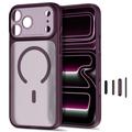 Custodia ibrida Tech-Protect MagPrime MagSafe CC per iPhone 18 Pro Max/17 Pro Max - Borgogna opaco