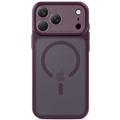 Custodia ibrida Tech-Protect MagPrime MagSafe CC per iPhone 18 Pro Max/17 Pro Max - Borgogna opaco